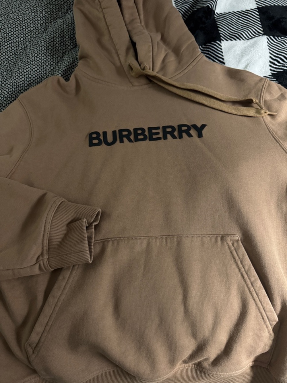 Burberry Camel Brown Logo Pullover Hoodie